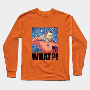 Football Art - Van Gogh - Starry Night - WHAT?! (ALTERNATE) Long Sleeve T-Shirt